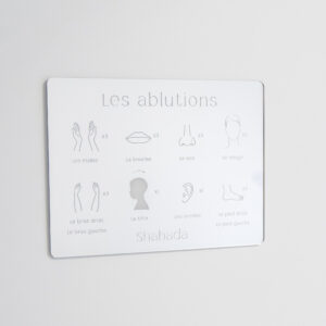 pancarte ablutions plexiglas miroir