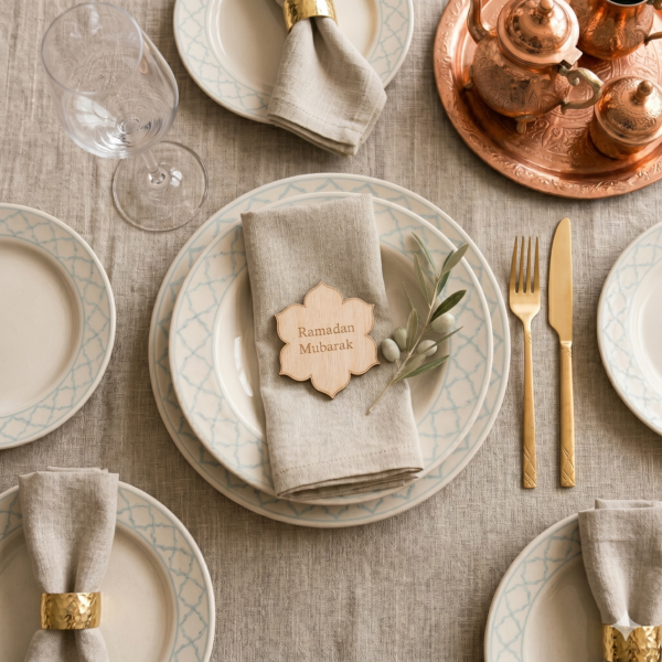 Marque place ramadan, decoration de table ramadan